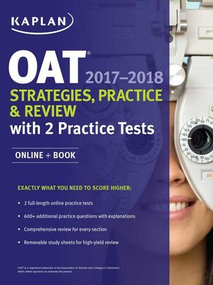 cover image of OAT 2017-2018 Strategies, Practice & Review with 2 Practice Tests